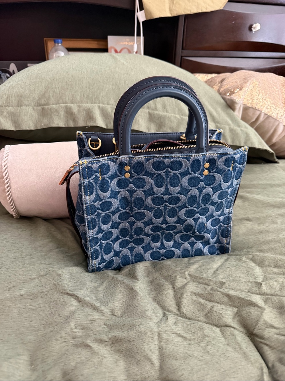 Coach Denim Rogue 25  Signature Bag